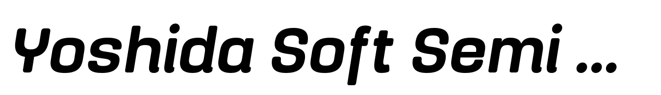 Yoshida Soft Semi Bold Italic